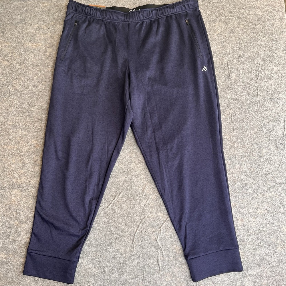 Eddie Bauer Performance‎ Motion Jogger Mens XXL Blue Drawstring Loose Baggy